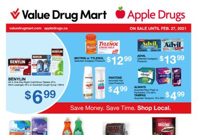 Apple Drugs Flyer February 14 to 27