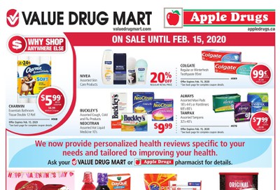 Apple Drugs Flyer February 2 to 15