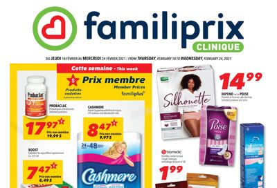 Familiprix Clinique Flyer February 18 to 24