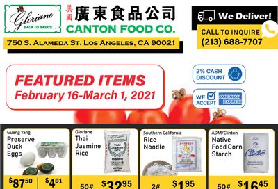 Canton Food Co Weekly Ad Flyer February 16 to March 1, 2021
