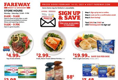 Fareway (IA, IL, MN, MO, NE, SD) Weekly Ad Flyer February 16 to February 22