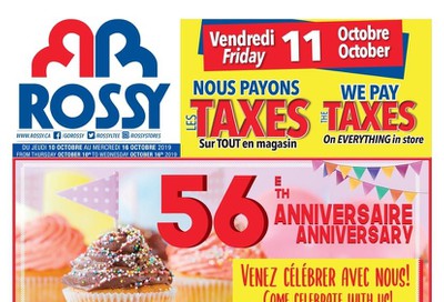 Rossy Flyer October 10 to 16