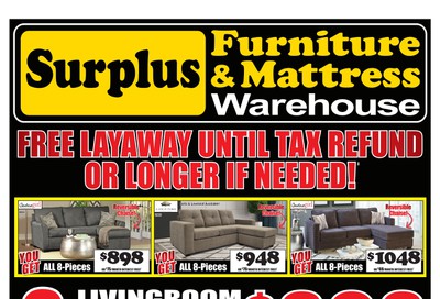 Surplus Furniture & Mattress Warehouse (Sydney) Flyer February 4 to 24