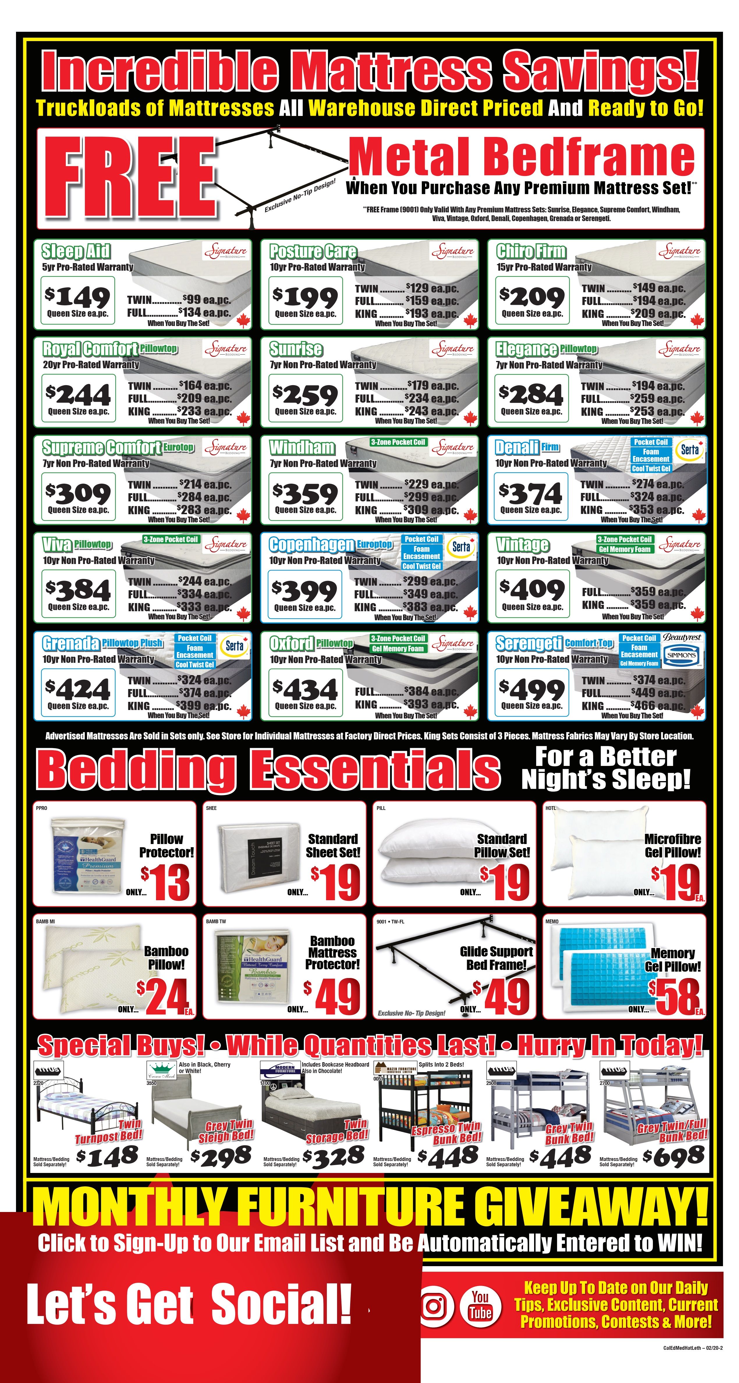 Surplus Furniture & Mattress Warehouse (Edmonton) Flyer February 4 to 24