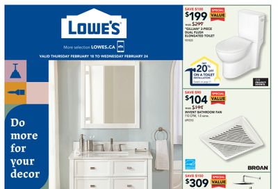 Lowe's Flyer February 18 to 24