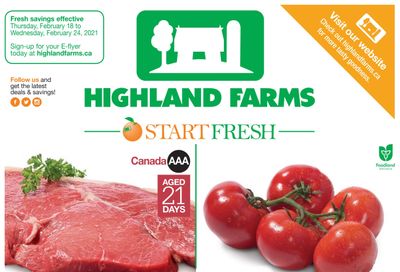 Highland Farms Flyer February 18 to 24