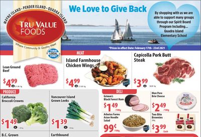 Tru Value Foods Flyer February 17 to 23