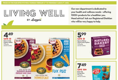 Longo's Living Well Flyer February 6 to March 4