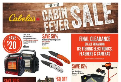 Cabela's Cabin Fever Sale Flyer February 6 to 26