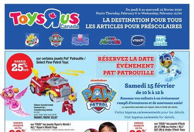 Toys R Us (QC) Flyer February 6 to 12