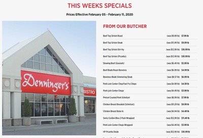 Denninger's Weekly Specials February 5 to 11