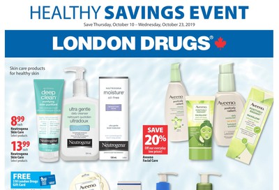 London Drugs Healthy Savings Event Flyer October 10 to 23