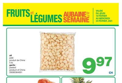 Wholesale Club (QC) Produce Deal of the Week Flyer February 18 to 24