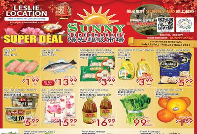 Sunny Supermarket (Leslie) Flyer February 19 to 25