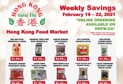 Hong Kong Food Market Flyer February 19 to 22