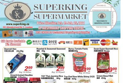 Superking Supermarket (London) Flyer February 19 to 25