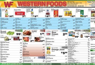 Western Foods Flyer October 9 to 15
