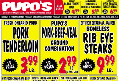 Pupo's Food Market Flyer February 6 to 12