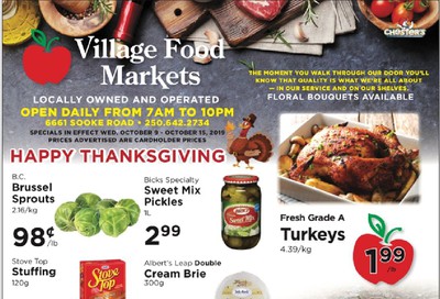 Village Food Market Flyer October 9 to 15