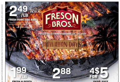 Freson Bros. Flyer February 19 to 25