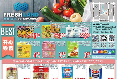 FreshLand Supermarket Flyer February 19 to 25