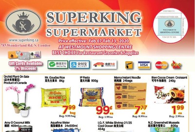 Superking Supermarket (London) Flyer February 7 to 13