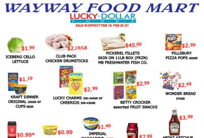 WayWay Food Mart Flyer February 19 to 25