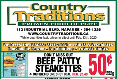 Country Traditions Flyer February 6 to 13