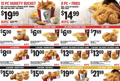 KFC Canada Coupons (Ontario), until December 15, 2019