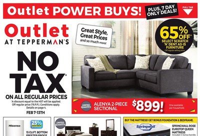 Outlet at Tepperman's Flyer February 7 to 13