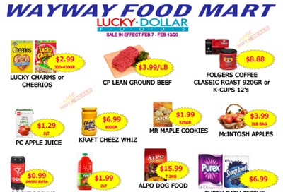 WayWay Food Mart Flyer February 7 to 13