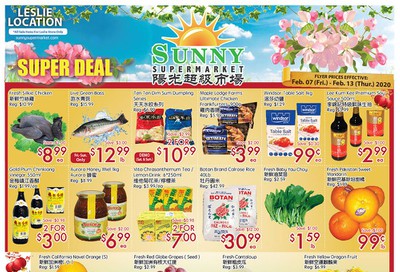 Sunny Supermarket (Leslie) Flyer February 7 to 13