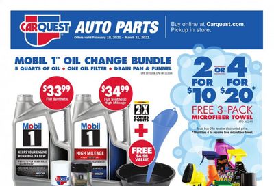 Carquest Weekly Ad Flyer February 18 to March 31