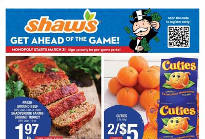 Shaw’s (MA, ME, NH, RI, VT) Weekly Ad Flyer February 19 to February 25