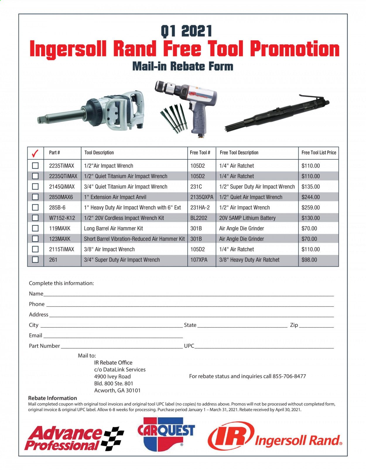 Carquest Weekly Ad Flyer January 1 to March 31