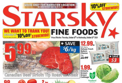 Starsky Foods (Hamilton) Flyer October 10 to 23