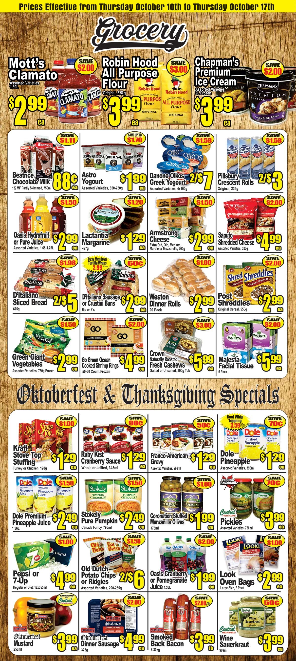 Central Fresh Market Flyer October 10 to 17