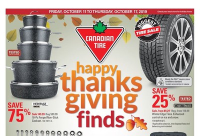 Canadian Tire (West) Flyer October 11 to 17