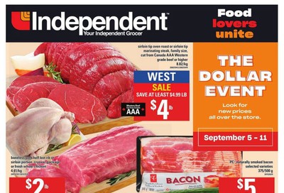 Independent Grocer (West) Flyer September 5 to 11