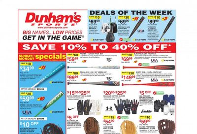 Dunham's Sports (MI, PA, WI) Weekly Ad Flyer February 20 to February 25