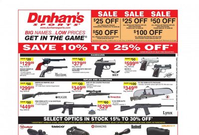 Dunham's Sports (MI, MN, SD) Weekly Ad Flyer February 20 to February 25
