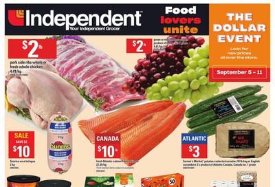 Independent Grocer (Atlantic) Flyer September 5 to 11