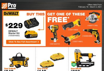 Home Depot Pro Flyer February 18 to March 3