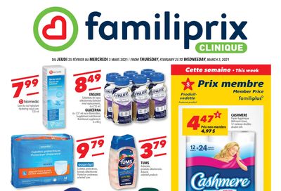 Familiprix Clinique Flyer February 25 to March 3