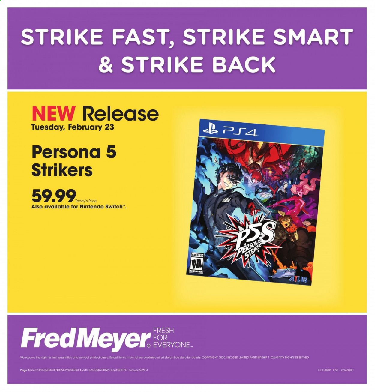 Fred Meyer (DC, DE, NJ, NY, PA, VA) Weekly Ad Flyer February 23 to February 26