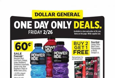 Dollar General Weekly Ad Flyer February 26 to February 26