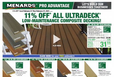 Menards Weekly Ad Flyer February 21 to February 27
