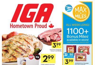 IGA (SK, MB & ON) Flyer February 25 to March 3