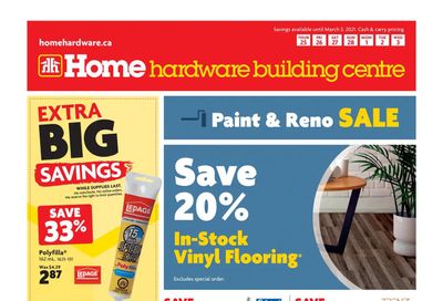 Home Hardware Building Centre (BC) Flyer February 25 to March 3