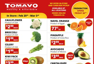 Tomavo Flyer February 25 to March 3